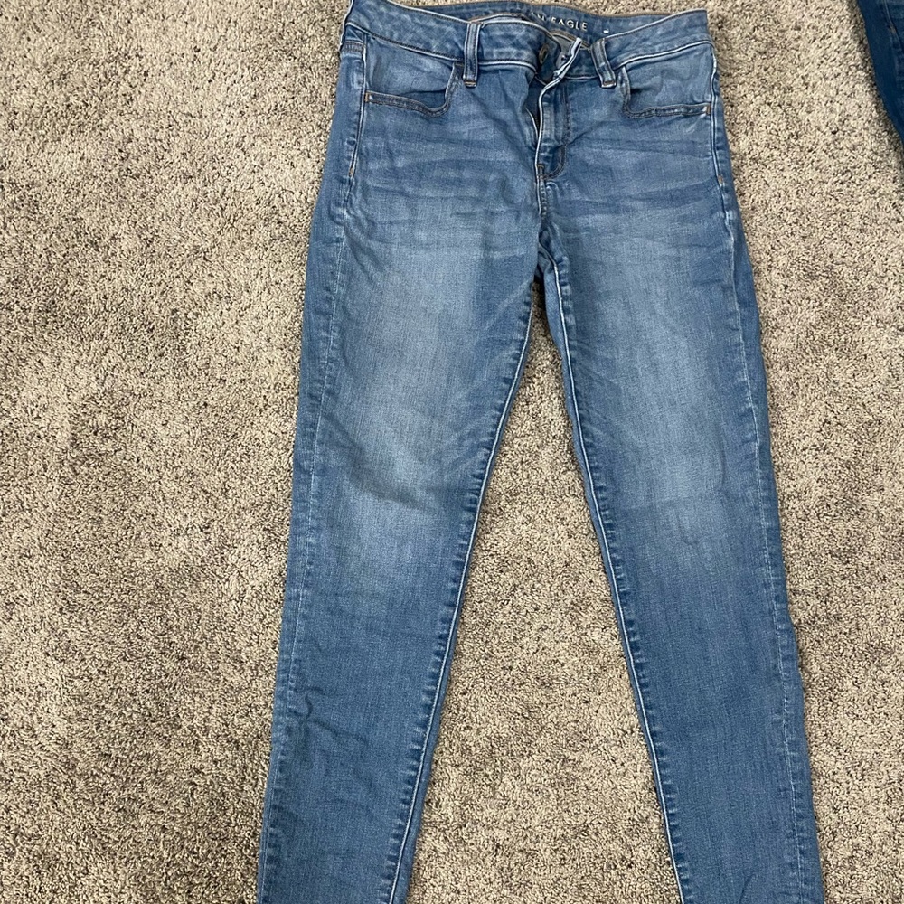Blue Jean jeggings - 8 long - American Eagle